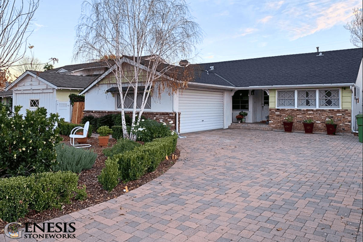 Genesis Stoneworks AC Paving Stone Driveway Woodland Hills