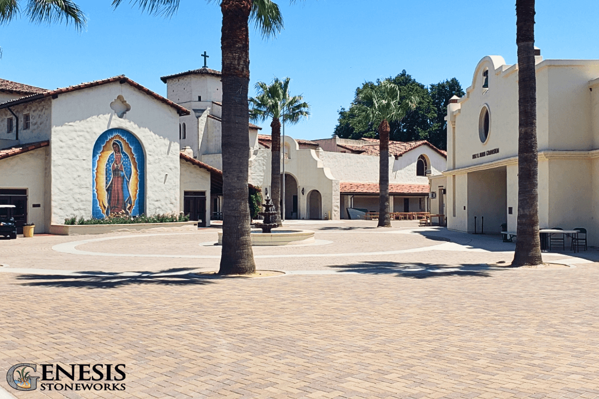 Genesis Stoneworks Pavers at Notre Dame Sherman Oaks