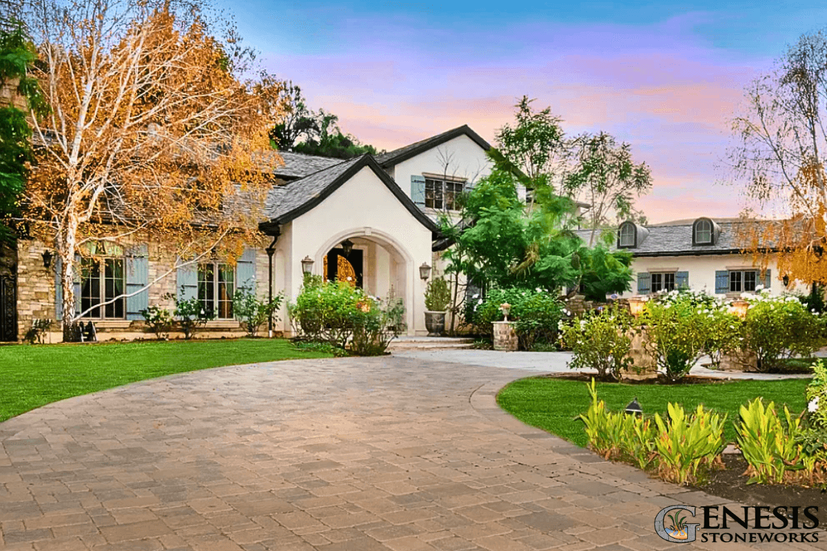 Genesis Stoneworks Driveway EC Pavers Hidden Hills