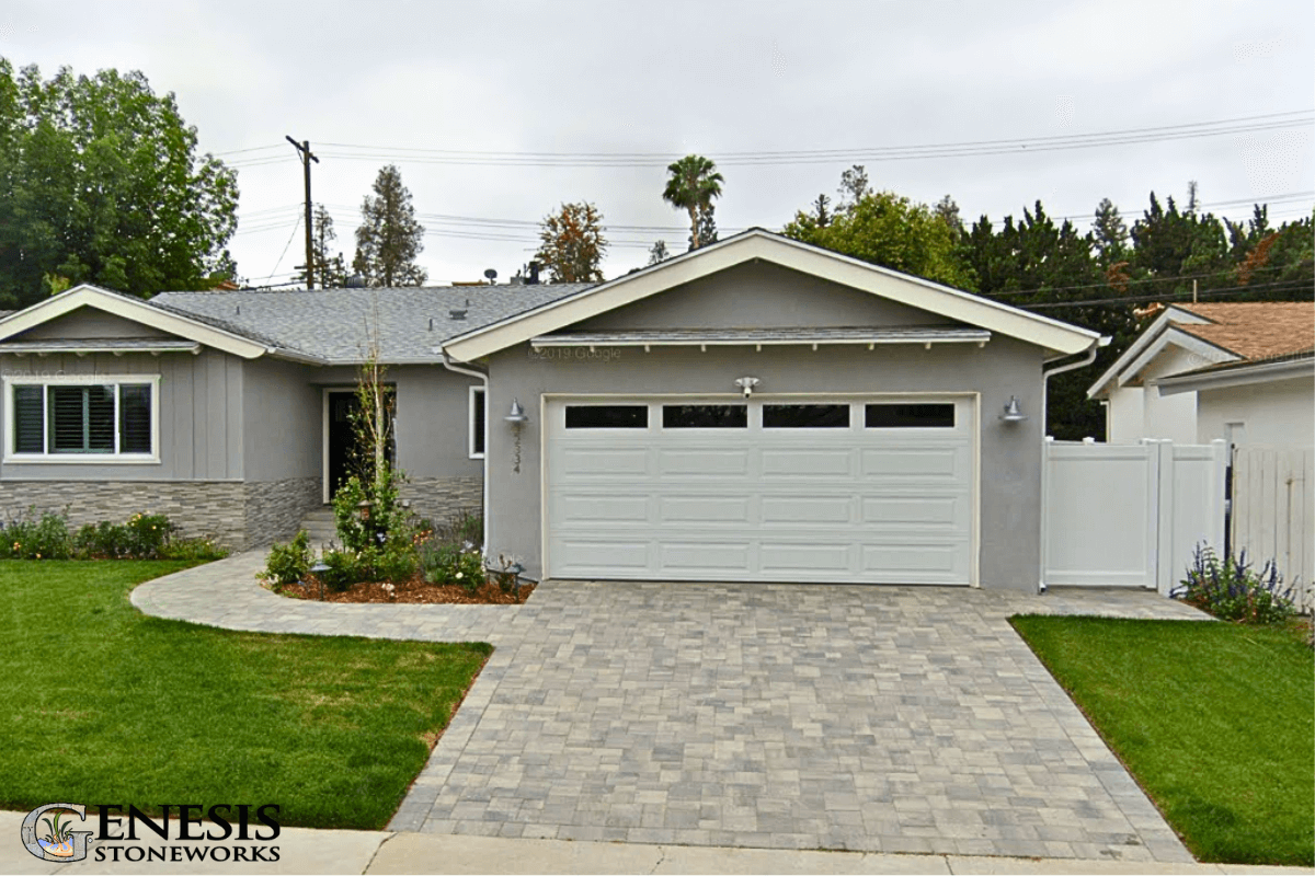 Genesis Stoneworks Paving stone Driveway GC Woodland Hills