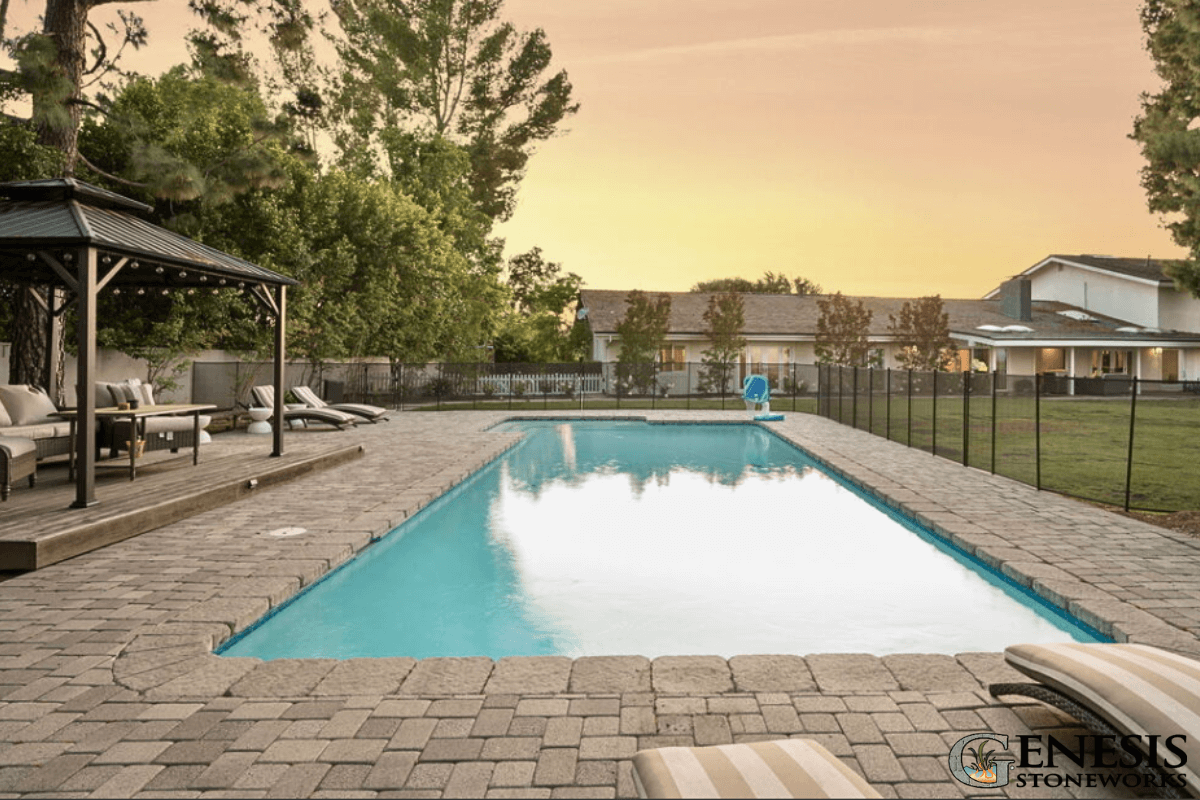 Genesis Stoneworks Pool Deck Pavers Hidden Hills