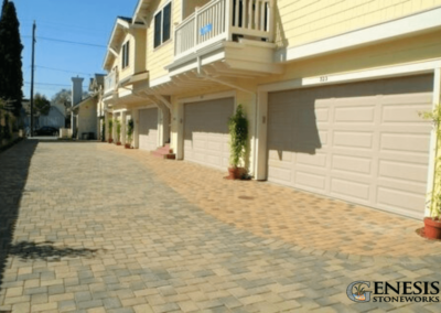 Genesis Stoneworks Commercial Apartment Driveway Pavers Santa Barbara